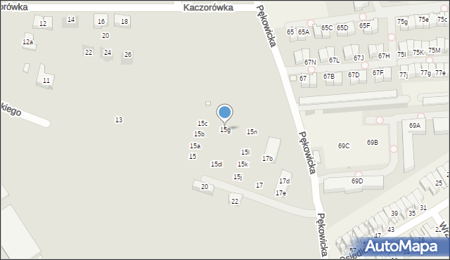 Kraków, Paszkowskiego Franciszka, gen., 15g, mapa Krakowa