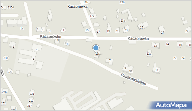 Kraków, Paszkowskiego Franciszka, gen., 5, mapa Krakowa