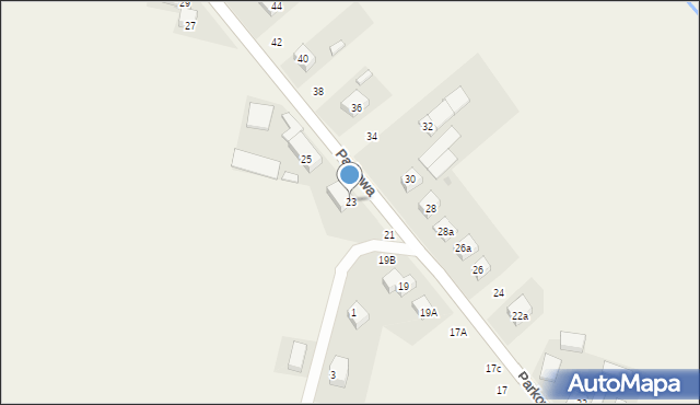 Kryniczno, Parkowa, 23, mapa Kryniczno