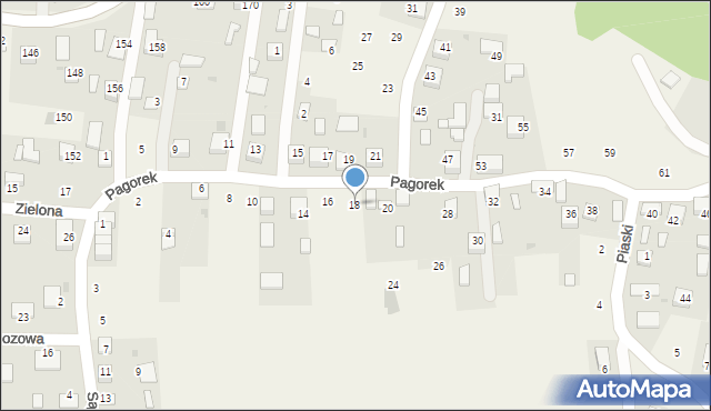 Krzeczów, Pagorek, 18, mapa Krzeczów