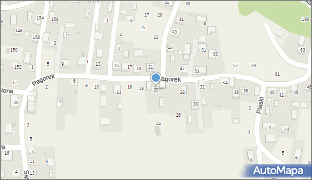 Krzeczów, Pagorek, 20, mapa Krzeczów