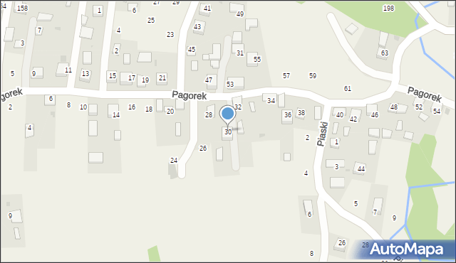 Krzeczów, Pagorek, 30, mapa Krzeczów