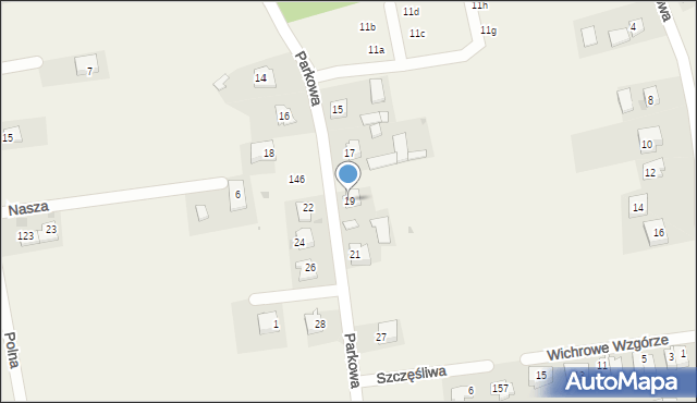 Krzysztoforzyce, Parkowa, 19, mapa Krzysztoforzyce