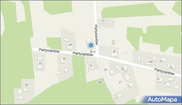 Krzywopłoty, Partyzantów, 26, mapa Krzywopłoty