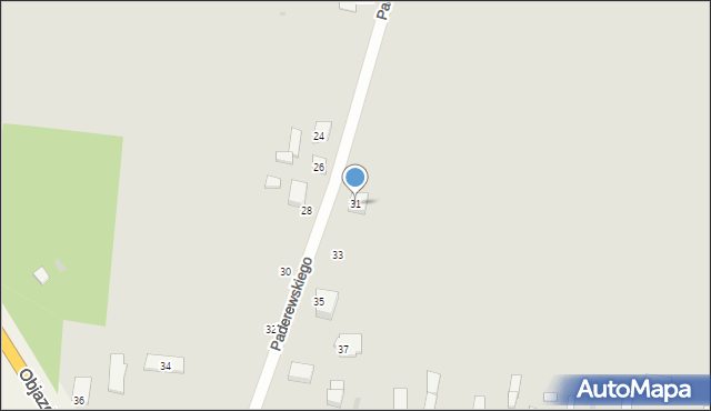 Kutno, Paderewskiego Ignacego Jana, 31, mapa Kutno