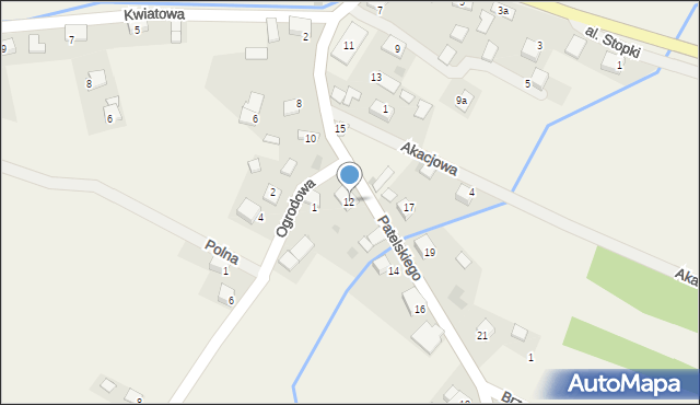 Kwaczała, Patelskiego, 12, mapa Kwaczała