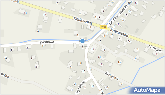 Kwaczała, Patelskiego, 2, mapa Kwaczała