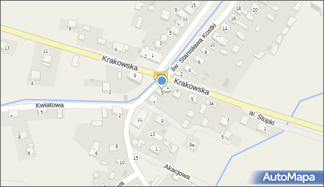 Kwaczała, Patelskiego, 3, mapa Kwaczała