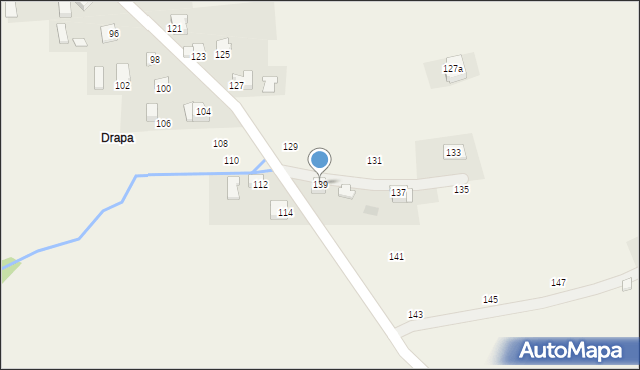 Lanckorona, Palecka, 139, mapa Lanckorona