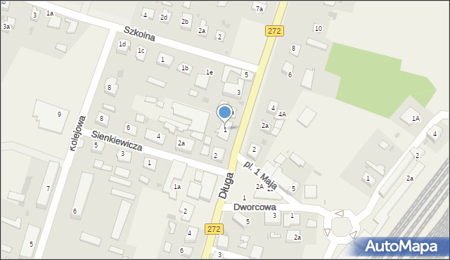 Laskowice, Parkowa, 1, mapa Laskowice