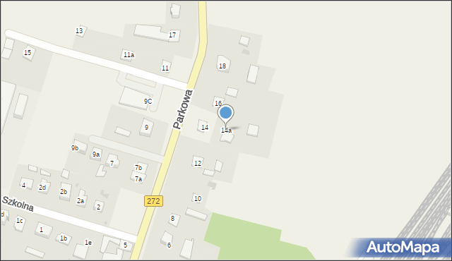 Laskowice, Parkowa, 14a, mapa Laskowice