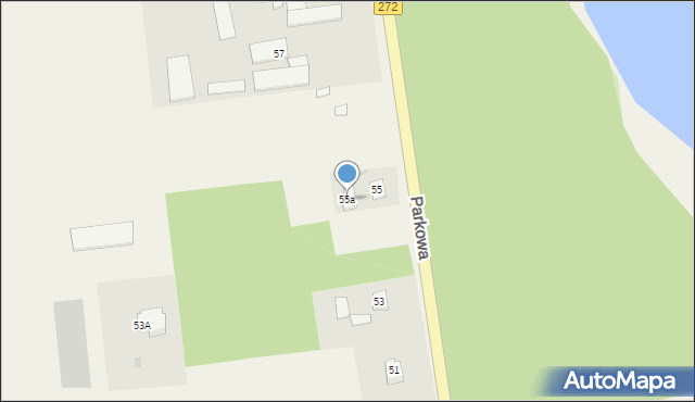 Laskowice, Parkowa, 55a, mapa Laskowice