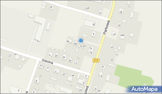 Laskowice, Parkowa, 7, mapa Laskowice