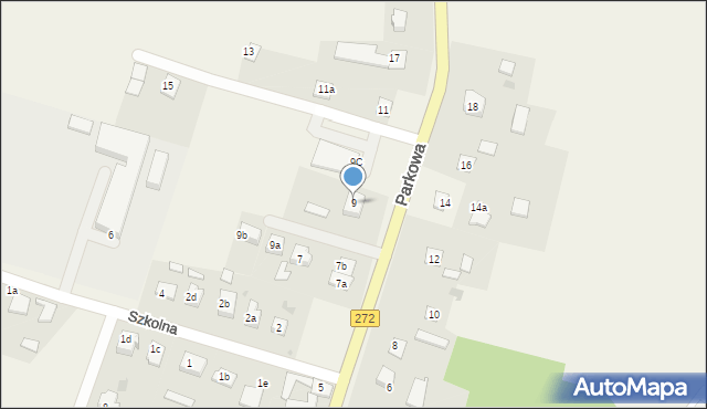 Laskowice, Parkowa, 9, mapa Laskowice