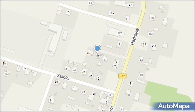 Laskowice, Parkowa, 9a, mapa Laskowice