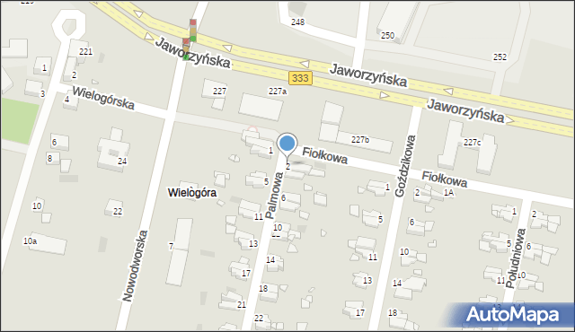 Legnica, Palmowa, 2, mapa Legnicy