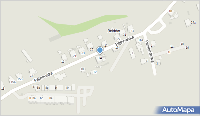 Legnica, Pątnowska, 14, mapa Legnicy