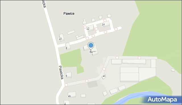 Legnica, Pawicka, 6A, mapa Legnicy