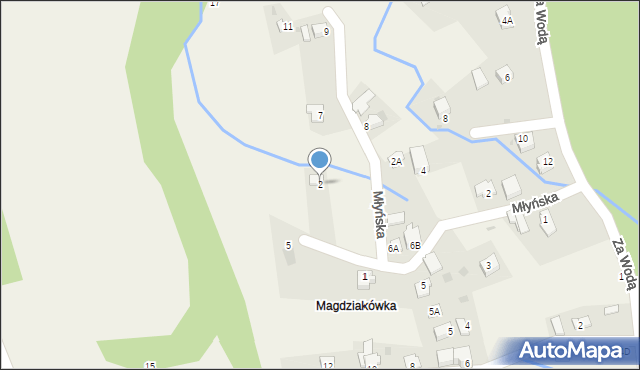 Łękawica, Pasieczna, 2, mapa Łękawica