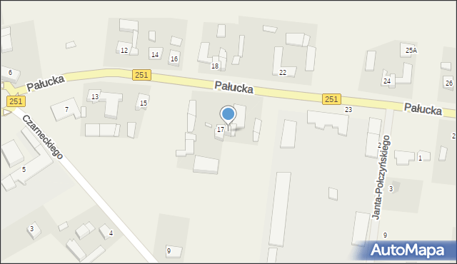Łekno, Pałucka, 19, mapa Łekno