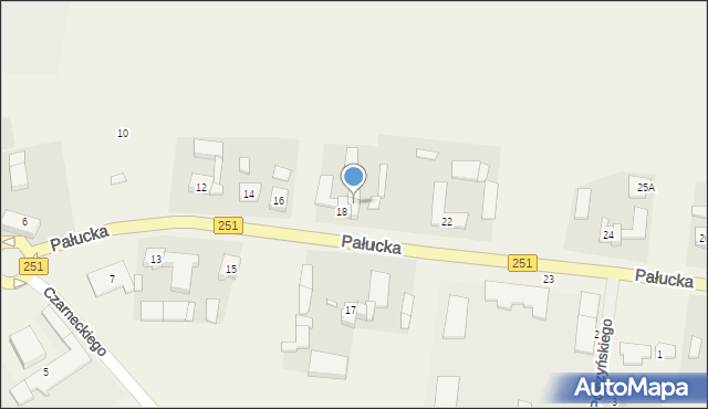 Łekno, Pałucka, 20, mapa Łekno