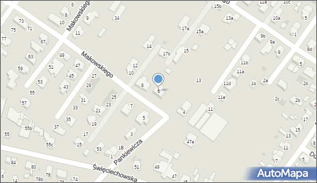 Leszno, Pankiewicza Józefa, 6, mapa Leszno