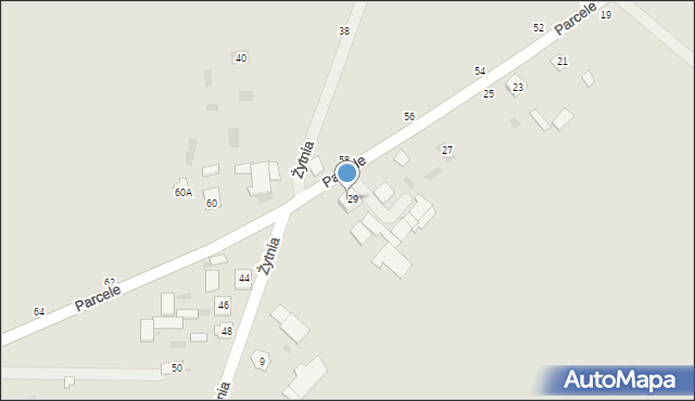 Łosice, Parcele, 29a, mapa Łosice