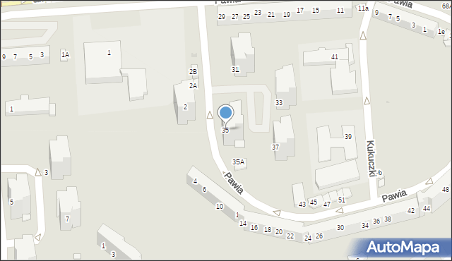 Lubin, Pawia, 35, mapa Lubin