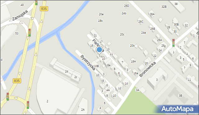 Lublin, Parkowa, 12, mapa Lublina