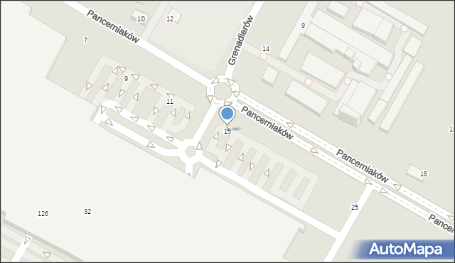 Lublin, Pancerniaków, 15, mapa Lublina