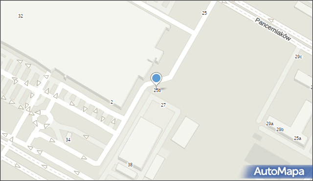 Lublin, Pancerniaków, 25b, mapa Lublina