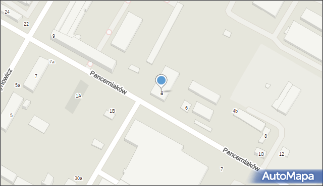 Lublin, Pancerniaków, 4, mapa Lublina