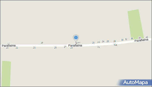 Lublin, Parafialna, 18, mapa Lublina