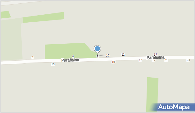 Lublin, Parafialna, 8, mapa Lublina