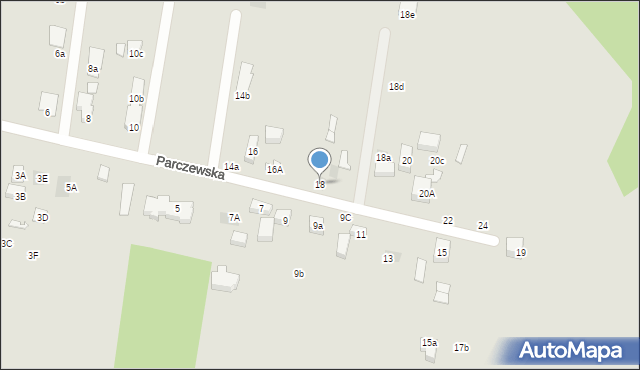 Lublin, Parczewska, 18, mapa Lublina