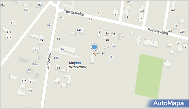 Lublin, Parczewska, 3g, mapa Lublina