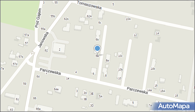 Lublin, Parczewska, 6a, mapa Lublina