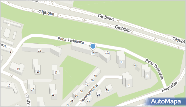 Lublin, Pana Tadeusza, 10, mapa Lublina