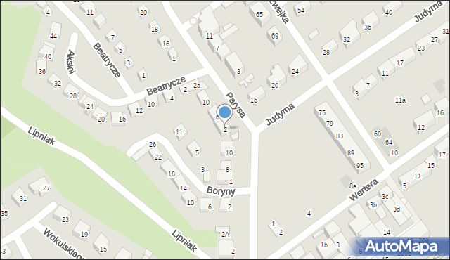 Lublin, Parysa, 2, mapa Lublina