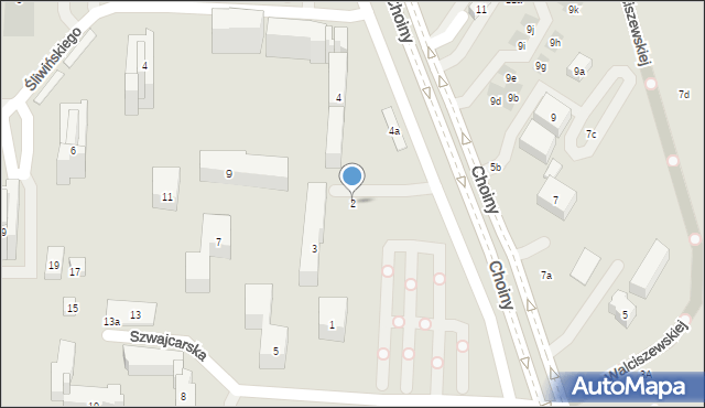 Lublin, Paderewskiego Ignacego Jana, 2, mapa Lublina