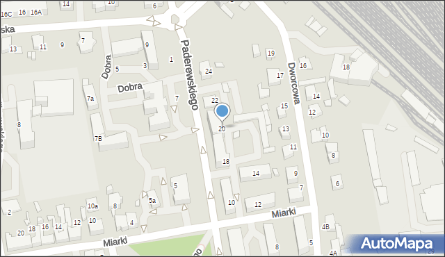 Lubliniec, Paderewskiego Ignacego Jana, 20, mapa Lubliniec