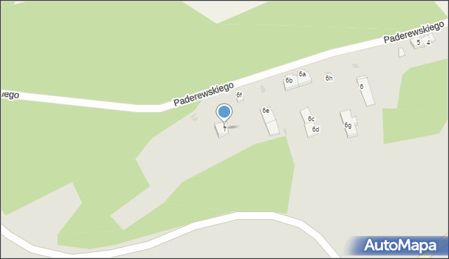 Lubsko, Paderewskiego Ignacego Jana, 7, mapa Lubsko