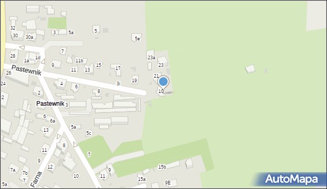 Łuków, Pastewnik, 10b, mapa Łuków