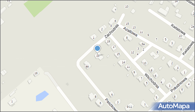 Lutomiersk, Paszkowskiego, ks., 13, mapa Lutomiersk