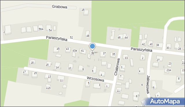 Luzino, Paraszyńska, 39, mapa Luzino