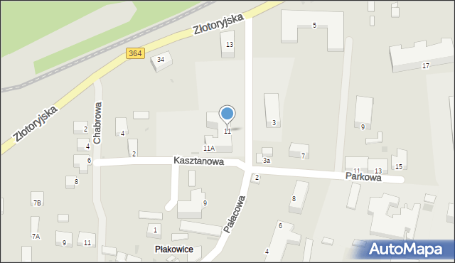 Lwówek Śląski, Pałacowa, 11, mapa Lwówek Śląski