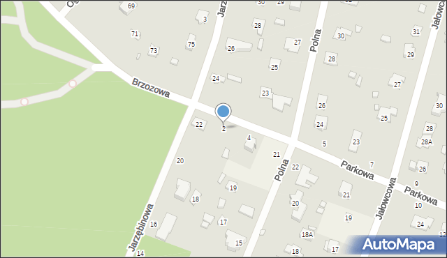 Magdalenka, Parkowa, 2, mapa Magdalenka