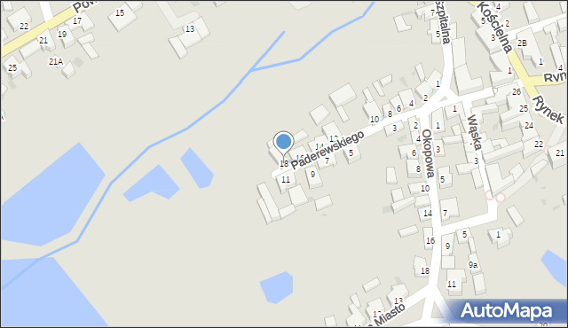 Margonin, Paderewskiego Ignacego Jana, 18, mapa Margonin