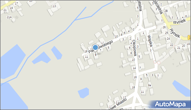 Margonin, Paderewskiego Ignacego Jana, 9, mapa Margonin