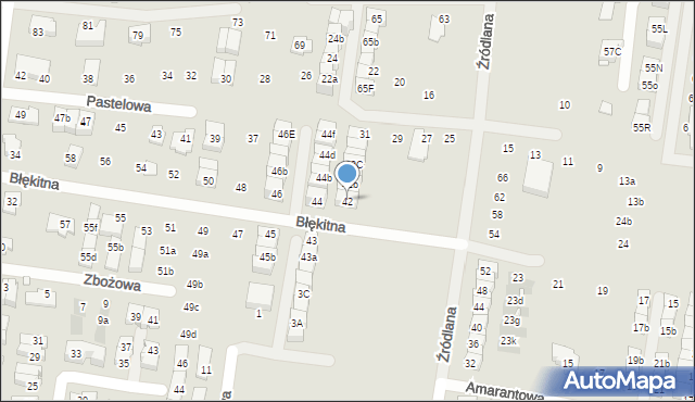 Marki, Pastelowa, 33G, mapa Marki